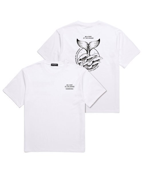 VANNWORKS(バンワークス)の「アースデイエブリデイ オーバーサイズ 半袖Tシャツ (VNCTS238) ホワイト(Tシャツ/カットソー・レディース・その他・SMALL/X-LARGE/XX-LARGE/LARGE/MEDIUM)」の2枚目の写真