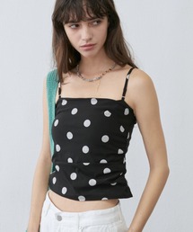 Rohwel（ローウェル）の「Polka Dot Camisole Top / ポルカドットキャミソールトップス（キャミソール）」