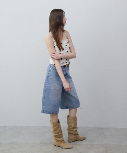 Rohwel（ローウェル）の「Polka Dot Camisole Top / ポルカドットキャミソールトップス（キャミソール・レディース・ブラック/ホワイト・FREE）」の10枚目の写真