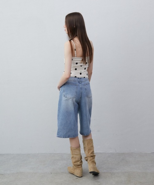 Rohwel（ローウェル）の「Polka Dot Camisole Top / ポルカドットキャミソールトップス（キャミソール・レディース・ブラック/ホワイト・FREE）」の11枚目の写真