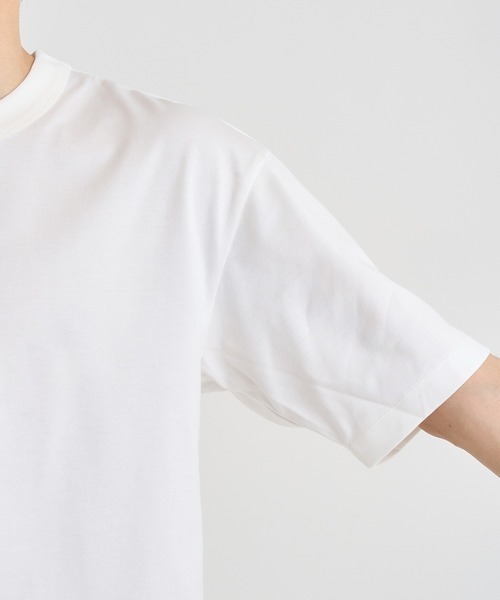 THE TOKYO(ザトウキョウ)の「【CINOH/チノ】REFINA BASIC T-SHIRT/別注REFINA BASIC T-SHIRT/定番(Tシャツ/カットソー・メンズ・ダークネイビー/ブラック/オフホワイト・44/48/46)」の11枚目の写真
