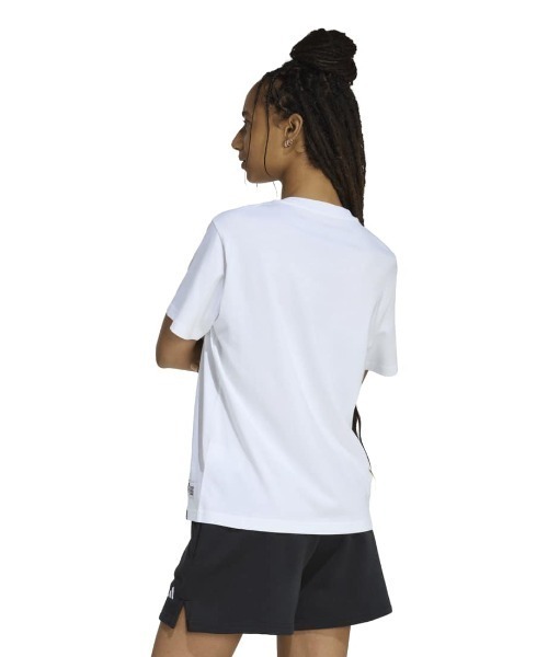adidas（アディダス）の「アディダス adidas ミニ刺しゅうグラフィック半袖Tシャツ（Tシャツ/カットソー・レディース・グリーン/ホワイト・S/M/L/XL）」の7枚目の写真