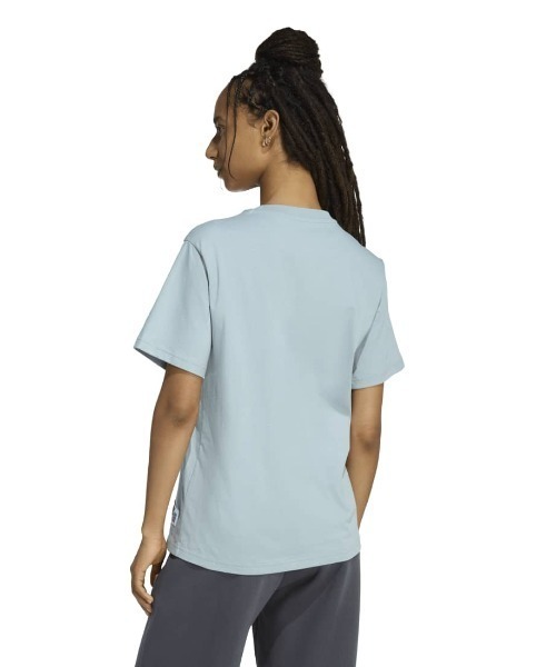 adidas（アディダス）の「アディダス adidas ミニ刺しゅうグラフィック半袖Tシャツ（Tシャツ/カットソー・レディース・グリーン/ホワイト・S/M/L/XL）」の3枚目の写真