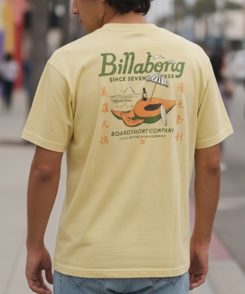BILLABONG（ビラボン）の「BILLABONG メンズ PAPAYA GIRL Tシャツ 【2026年夏モデル】（Tシャツ/カットソー・メンズ・イエロー/オフホワイト/グリーン系その他・MEDIUM/LARGE/X-LARGE）」の3枚目の写真