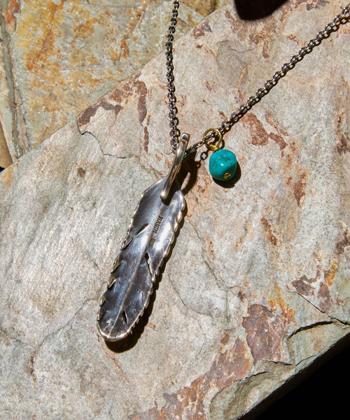 HARIM ハリム / SILVER NECKLACE FEATHER CENTER S シルバー925