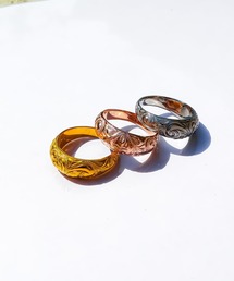 Moon round ring/【ハワイアンジュエリー】【サージカルステンレス】【金属アレルギー対応】【IRIEBEACH / アイリービーチ】つけっぱなしOK