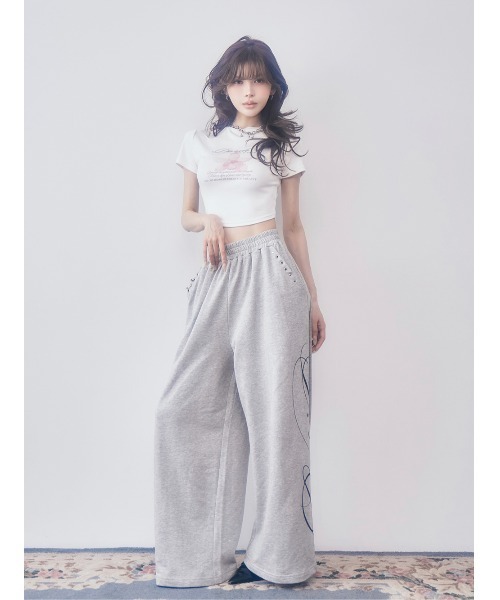 Darich(ダーリッチ)の「Orchidflower Tシャツ(Tシャツ/カットソー・レディース・ホワイト/ピンク/ブラック・FREE)」の4枚目の写真