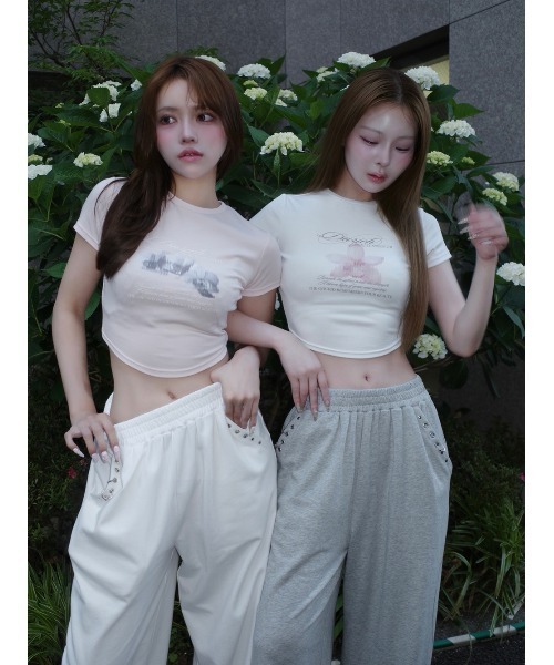 Darich(ダーリッチ)の「Orchidflower Tシャツ(Tシャツ/カットソー・レディース・ホワイト/ピンク/ブラック・FREE)」の17枚目の写真