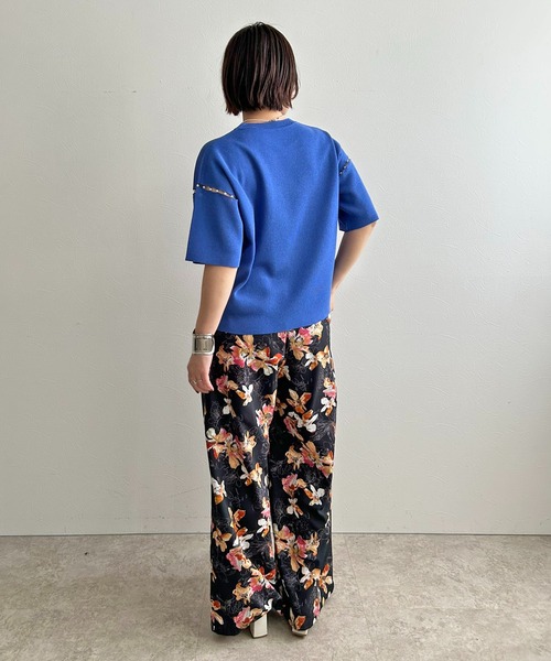 LHELBIE(レルビエ)の「【洗えるニット】パールデザインニットトップス(Tシャツ/カットソー・レディース・アイボリー/ピンク/ブルー/ブラック・M)」の22枚目の写真
