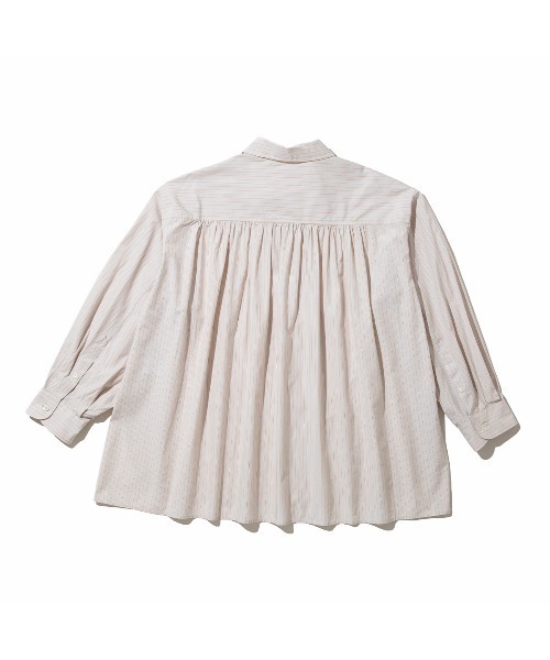 Kinetics(キネティクス)の「Gymphlex Cotton Multi-Stripe L/S Tunic Shirt(ジムフレックス コットン マルチストライプ 長袖チュニックシャツ)(シャツ/ブラウス・レディース・グレー系・X-LARGE)」の2枚目の写真