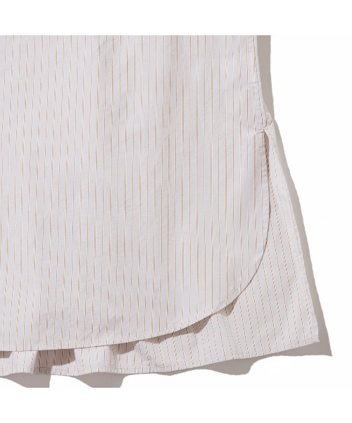 Kinetics(キネティクス)の「Gymphlex Cotton Multi-Stripe L/S Tunic Shirt(ジムフレックス コットン マルチストライプ 長袖チュニックシャツ)(シャツ/ブラウス・レディース・グレー系・X-LARGE)」の5枚目の写真