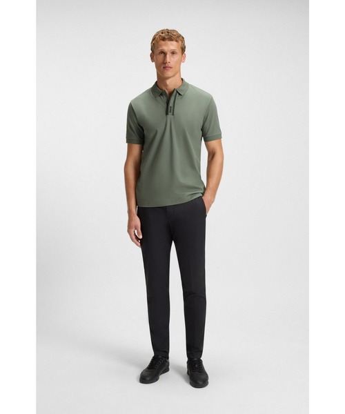 BOSS(ボス)の「Paddy ポロシャツ ストライププラケット&ロゴ(ポロシャツ・メンズ・グリーン/ブラック・L/XXL/XXXL/M/S/XL)」の8枚目の写真