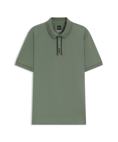 BOSS(ボス)の「Paddy ポロシャツ ストライププラケット&ロゴ(ポロシャツ・メンズ・グリーン/ブラック・L/XXL/XXXL/M/S/XL)」の10枚目の写真