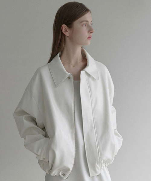 LENAV(ルナブ)の「les kara leather jacket (Ivory)(ライダースジャケット・レディース・その他・MEDIUM)」の1枚目の写真