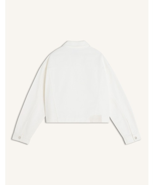 Maison Kitsune（メゾンキツネ）の「DENIM BOXY TRUCKER JACKET（デニムジャケット・レディース・アイボリー・S/XS）」の2枚目の写真