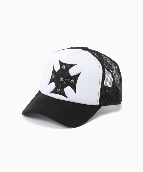 SUPPLIER(サプライヤー)の「SUPPLIER / サプライヤー Iron Cross Leather Patch Cap(キャップ・メンズ・ブラック・FREE)」の1枚目の写真