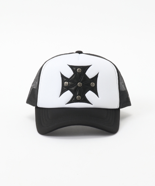 SUPPLIER(サプライヤー)の「SUPPLIER / サプライヤー Iron Cross Leather Patch Cap(キャップ・メンズ・ブラック・FREE)」の2枚目の写真