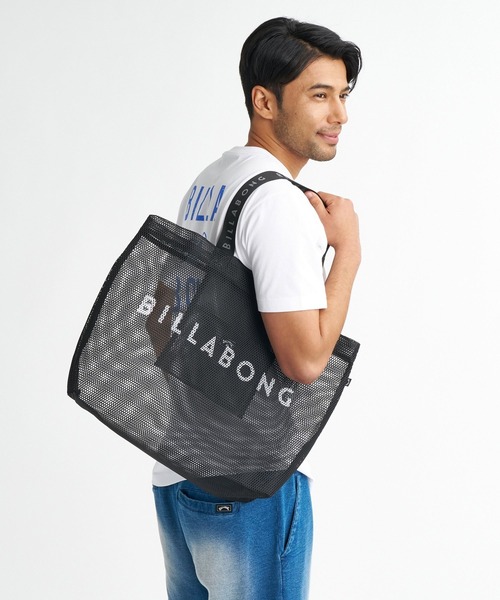 BILLABONG(ビラボン)の「BILLABONG メンズ MESH TOTE トートバッグ 【2026年夏モデル】(トートバッグ・メンズ・スカイブルー/ブラック/ベージュ・FREE)」の2枚目の写真