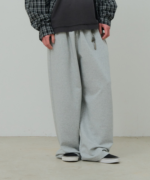 DESIRED(デシレッド)の「エッセンシャルワイドパンツ-FASK7201B0B(スウェットパンツ・レディース・チャコールグレー・MEDIUM/LARGE/X-LARGE)」の6枚目の写真