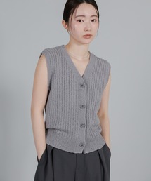 select MOCA Et | 【Et】Linen-like Boucle Vest(ベスト)