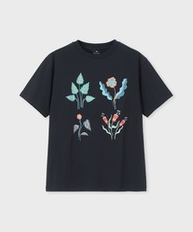 Paul Smith ハート花柄 ジップアップニット 黒 Paul Smith｜ポールスミスのトップス（花柄・ボタニカル柄）通販