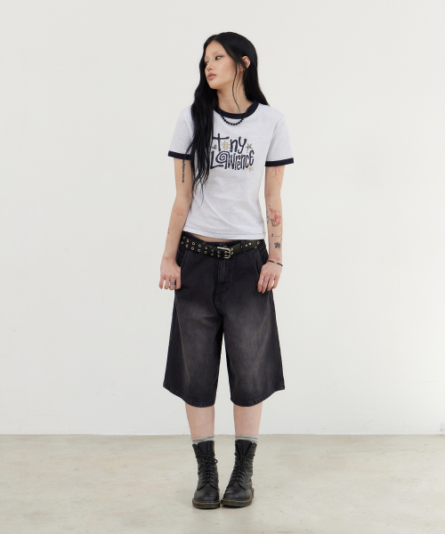 TONY LAWRENCE（トニーローレンス）の「[W]レタリングアプリケリングTシャツライトグレー（Tシャツ/カットソー・レディース・その他・FREE）」の6枚目の写真