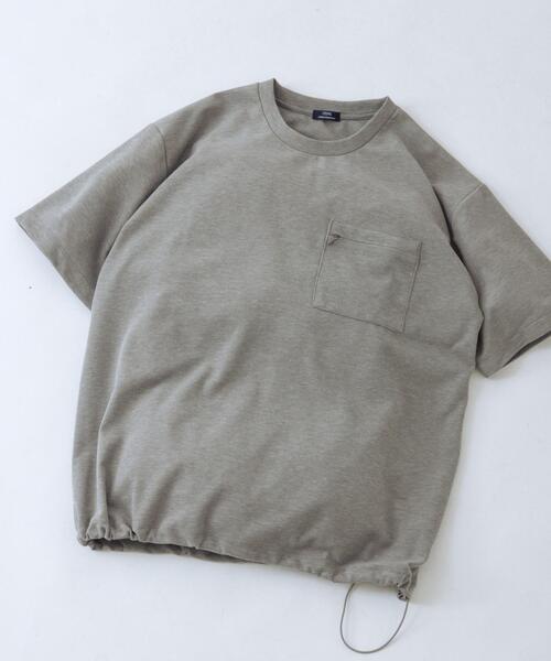 ITEMS URBANRESEARCH(アイテムズ アーバンリサーチ)の「速乾 カットミラノ ポケットTシャツ(Tシャツ/カットソー・メンズ・ホワイト/チャコールグレー/モカ/グレー・MEDIUM/LARGE)」の4枚目の写真