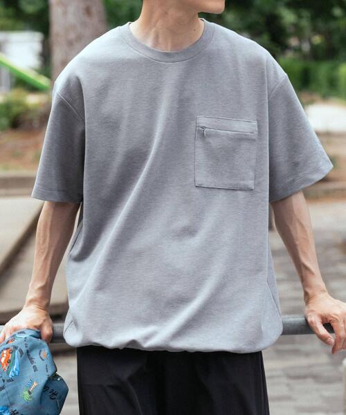 ITEMS URBANRESEARCH(アイテムズ アーバンリサーチ)の「速乾 カットミラノ ポケットTシャツ(Tシャツ/カットソー・メンズ・ホワイト/チャコールグレー/モカ/グレー・MEDIUM/LARGE)」の14枚目の写真