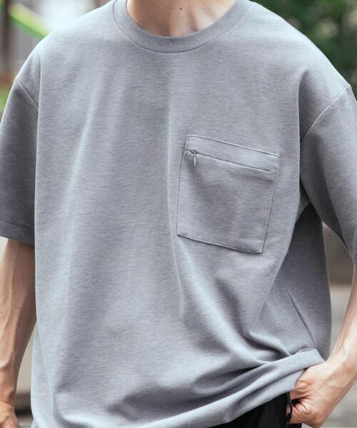 ITEMS URBANRESEARCH(アイテムズ アーバンリサーチ)の「速乾 カットミラノ ポケットTシャツ(Tシャツ/カットソー・メンズ・ホワイト/チャコールグレー/モカ/グレー・MEDIUM/LARGE)」の15枚目の写真