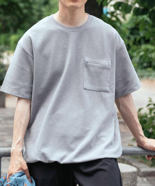 ITEMS URBANRESEARCH(アイテムズ アーバンリサーチ)の「速乾 カットミラノ ポケットTシャツ(Tシャツ/カットソー・メンズ・ホワイト/チャコールグレー/モカ/グレー・MEDIUM/LARGE)」の16枚目の写真