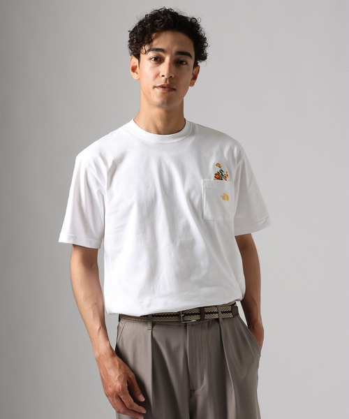 THE NORTH FACE（ザノースフェイス）の「【THE NORTH FACE(ザ・ノース・フェイス)】フラワーロゴTシャツ[速乾]（Tシャツ/カットソー・メンズ・ホワイト/グレー/ブラック・LARGE/MEDIUM）」の5枚目の写真