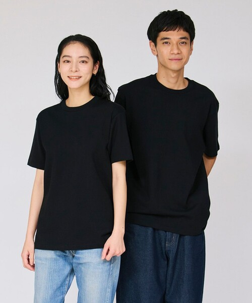 HANES(ヘインズ)の「1P Hanes KURO クルーネックTシャツ(Tシャツ/カットソー・メンズ・ブラック・M/L/XL)」の2枚目の写真