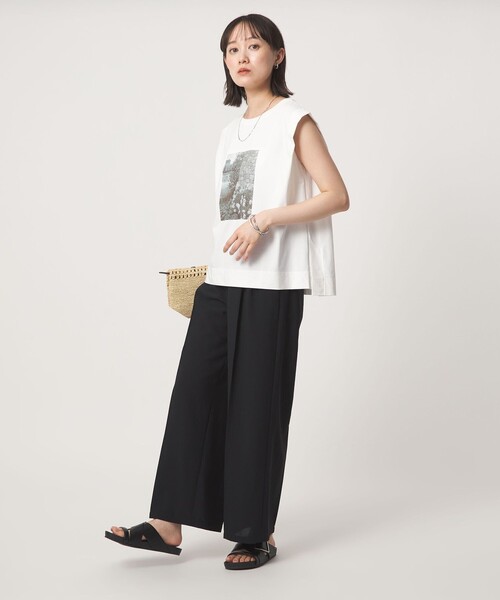 green label relaxing(グリーンレーベルリラクシング)の「フォトプリント フレンチスリーブ Tシャツ 接触冷感(Tシャツ/カットソー・レディース・その他1/その他2・FREE)」の8枚目の写真