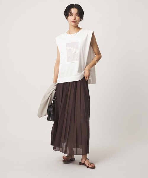 green label relaxing(グリーンレーベルリラクシング)の「フォトプリント フレンチスリーブ Tシャツ 接触冷感(Tシャツ/カットソー・レディース・その他1/その他2・FREE)」の10枚目の写真