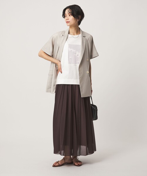 green label relaxing(グリーンレーベルリラクシング)の「フォトプリント フレンチスリーブ Tシャツ 接触冷感(Tシャツ/カットソー・レディース・その他1/その他2・FREE)」の13枚目の写真