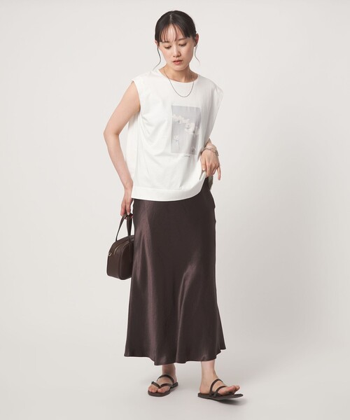 green label relaxing(グリーンレーベルリラクシング)の「フォトプリント フレンチスリーブ Tシャツ 接触冷感(Tシャツ/カットソー・レディース・その他1/その他2・FREE)」の17枚目の写真