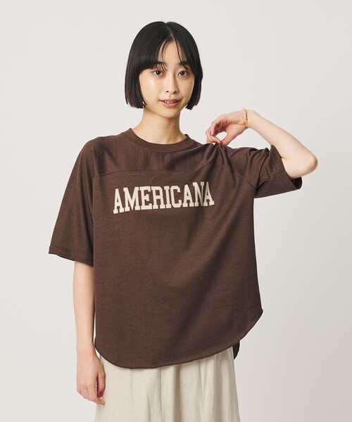 新品24SS アメリカーナ AMERICANA Football T-Shirt Americana＞フットボール Tシャツ（Tシャツ/カットソー）｜AMERICANA