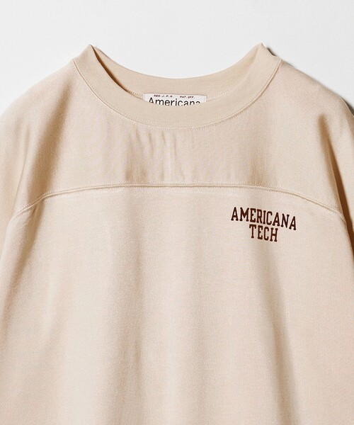 AMERICANA(アメリカーナ)の「<Americana>フットボール Tシャツ(Tシャツ/カットソー・レディース・ナチュラル/ダークブラウン・FREE)」の13枚目の写真