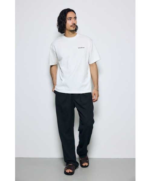 AZUL by moussy(アズールバイマウジー)の「【セットアップ対応】楊柳リラックスパンツ(スラックス・メンズ・ブラック/ブルー/グレー・LARGE/MEDIUM)」の4枚目の写真