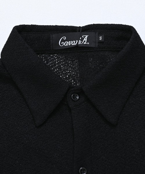 CavariA(キャバリア)の「『CavariA/キャバリア』メッシュニット半袖シャツ(シャツ/ブラウス・メンズ・グレー/ブラック・L/M)」の13枚目の写真