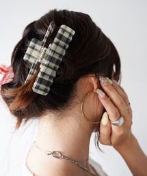 SANSeLF | 【SANSeLF】シアーチェックヘアクリップ saa26s097(バレッタ/ヘアクリップ)
