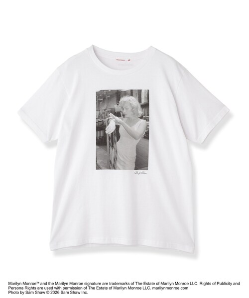 DRESSTERIOR(ドレステリア)の「【別注】マリリンモンロー/オフショットプリントT(Tシャツ/カットソー・レディース・ホワイト・38/36)」の6枚目の写真