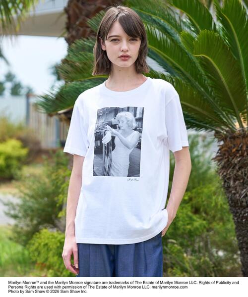 DRESSTERIOR(ドレステリア)の「【別注】マリリンモンロー/オフショットプリントT(Tシャツ/カットソー・レディース・ホワイト・38/36)」の7枚目の写真