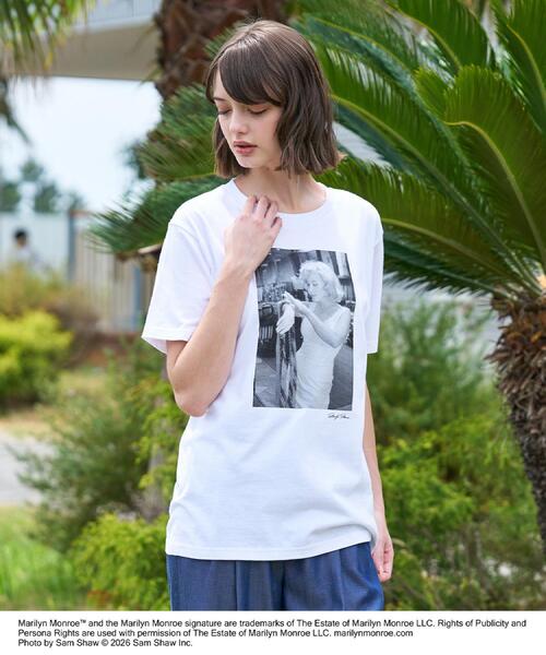 DRESSTERIOR(ドレステリア)の「【別注】マリリンモンロー/オフショットプリントT(Tシャツ/カットソー・レディース・ホワイト・38/36)」の8枚目の写真