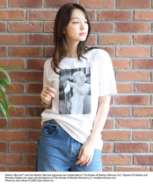 DRESSTERIOR(ドレステリア)の「【別注】マリリンモンロー/オフショットプリントT(Tシャツ/カットソー・レディース・ホワイト・38/36)」の14枚目の写真