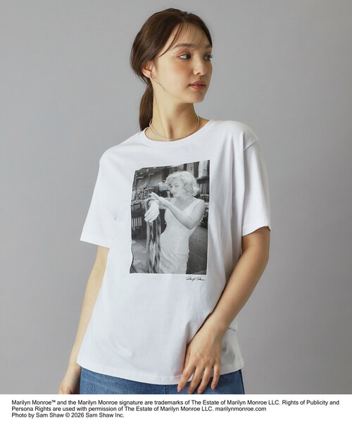 DRESSTERIOR(ドレステリア)の「【別注】マリリンモンロー/オフショットプリントT(Tシャツ/カットソー・レディース・ホワイト・38/36)」の17枚目の写真