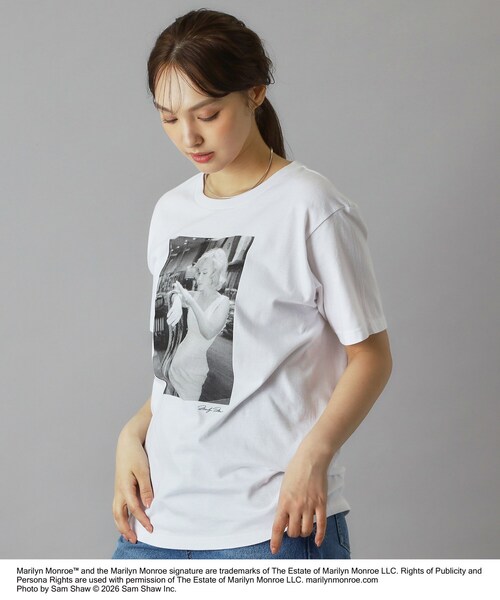 DRESSTERIOR(ドレステリア)の「【別注】マリリンモンロー/オフショットプリントT(Tシャツ/カットソー・レディース・ホワイト・38/36)」の18枚目の写真