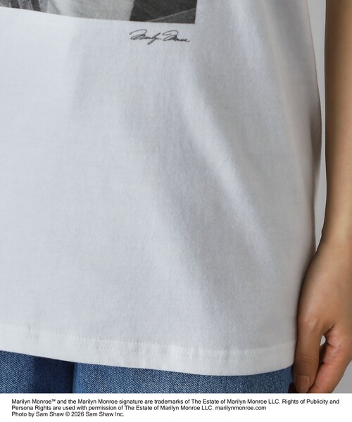 DRESSTERIOR(ドレステリア)の「【別注】マリリンモンロー/オフショットプリントT(Tシャツ/カットソー・レディース・ホワイト・38/36)」の3枚目の写真