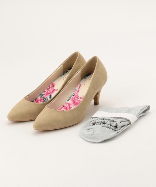 ANY SIS（エニィスィス）の「【ラメソックス付き】ポインテッドプレーンパンプス（パンプス・レディース・ピンク系/カーキ系/ベージュ系/ネイビー系・LARGE/SMALL/MEDIUM）」の5枚目の写真