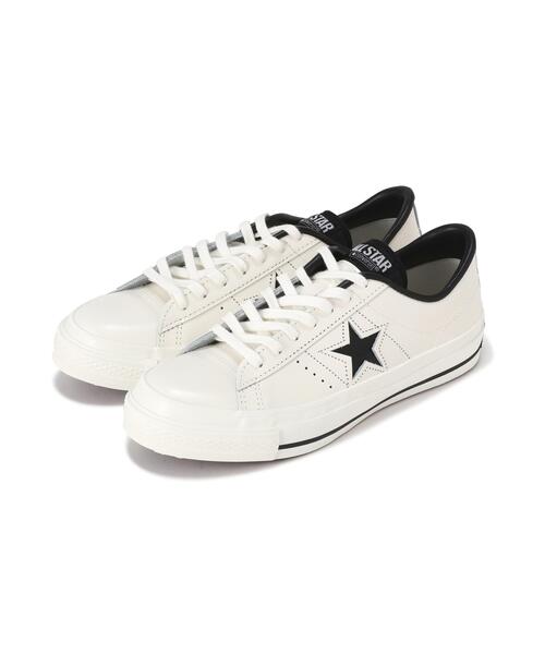 CONVERSE(コンバース)の「《CONVERSE》ONE STAR J / ワンスター / コンバース(スニーカー・レディース・ブラック/ホワイト・5.5/6/5/6.5/4.5)」の2枚目の写真